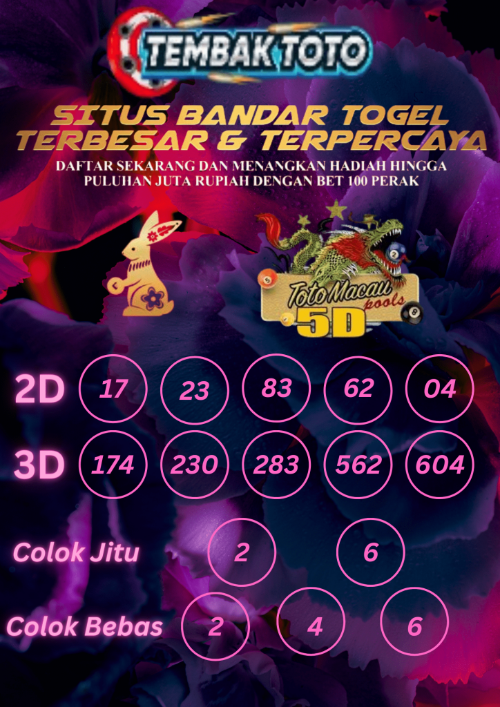 PREDIKSI TOGEL 5D TOTO MACAU POOLS 7 APRIL 2024 JAM 9 MALAM