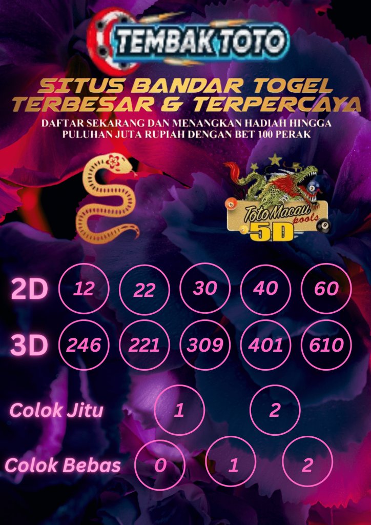 PREDIKSI TOGEL 5D TOTO MACAU POOLS 1 MEI 2024 JAM 3 SORE