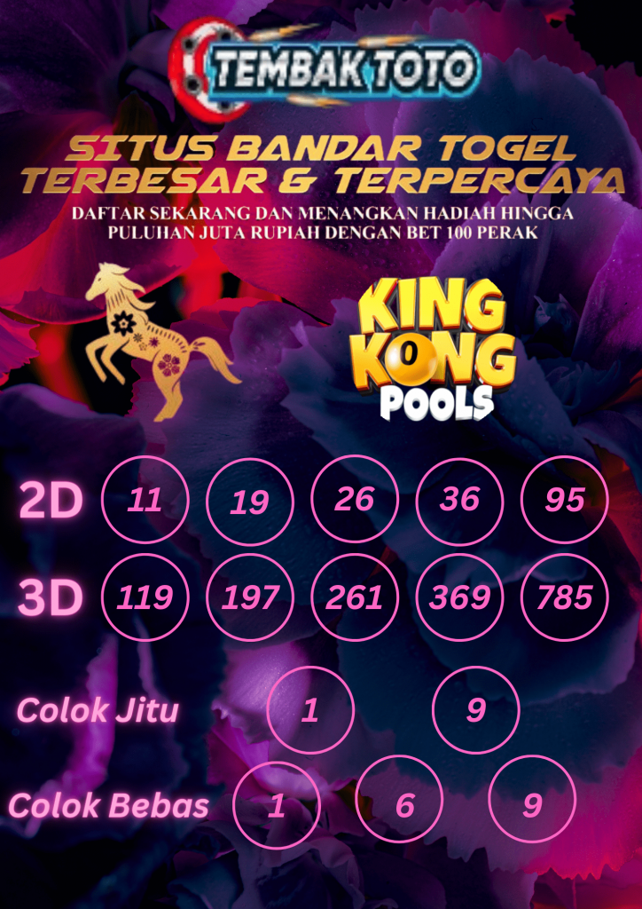 PREDIKSI TOGEL KING KONG 4D POOLS JAM 11 MALAM 8 APRIL 2024