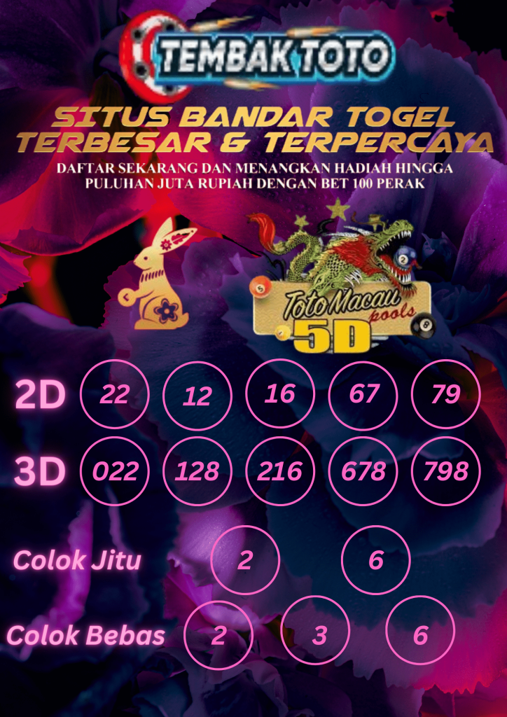 PREDIKSI TOGEL 5D TOTO MACAU POOLS 3 MEI 2024 JAM 3 SORE