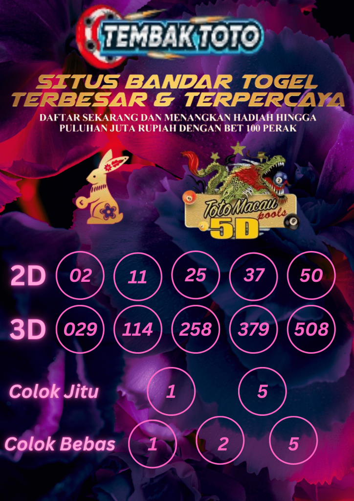 PREDIKSI TOGEL 5D TOTO MACAU POOLS 5 MEI 2024 JAM 3 SORE